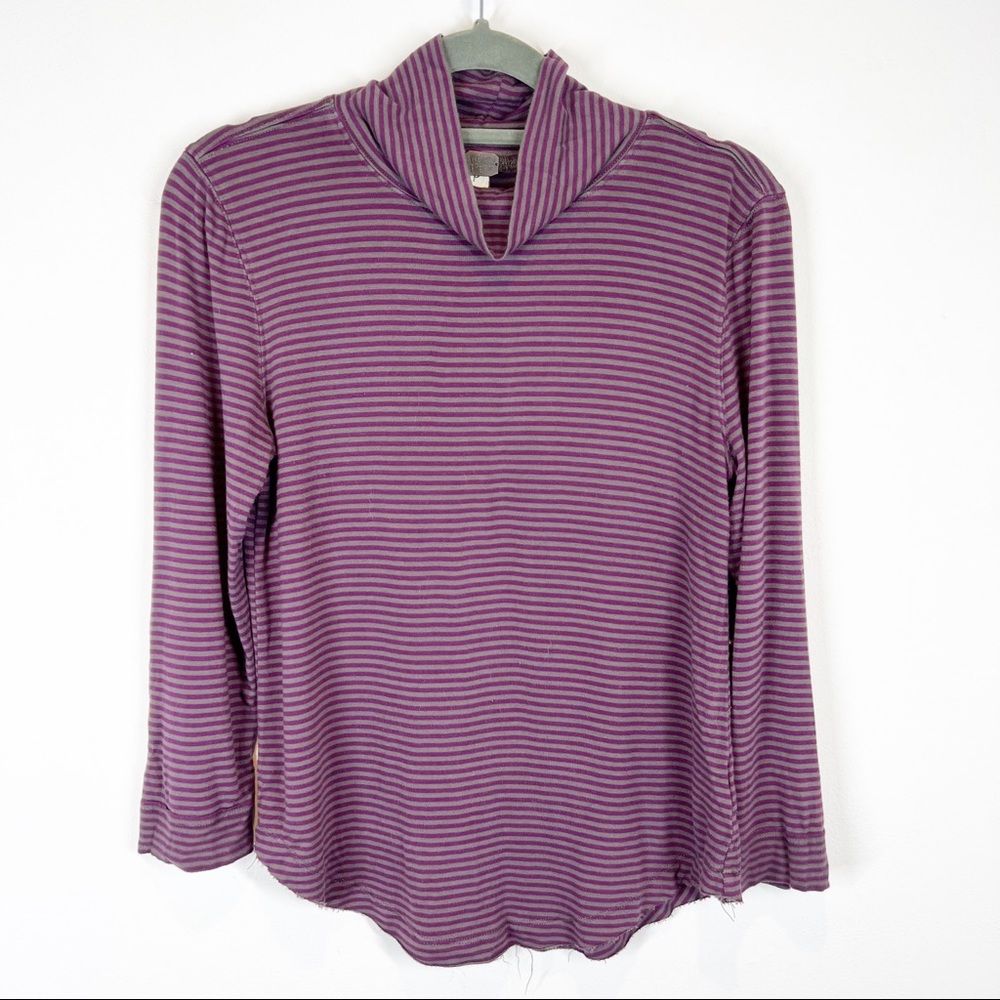 We the Free Striped Mock Neck Shirt